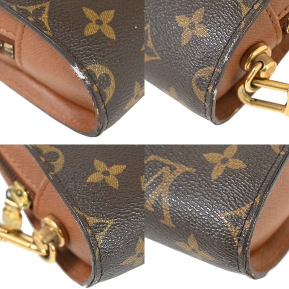 LOUIS VUITTON Orsay Clutch Hand Bag Monogram Leather Brown France - Picture 6 of 15